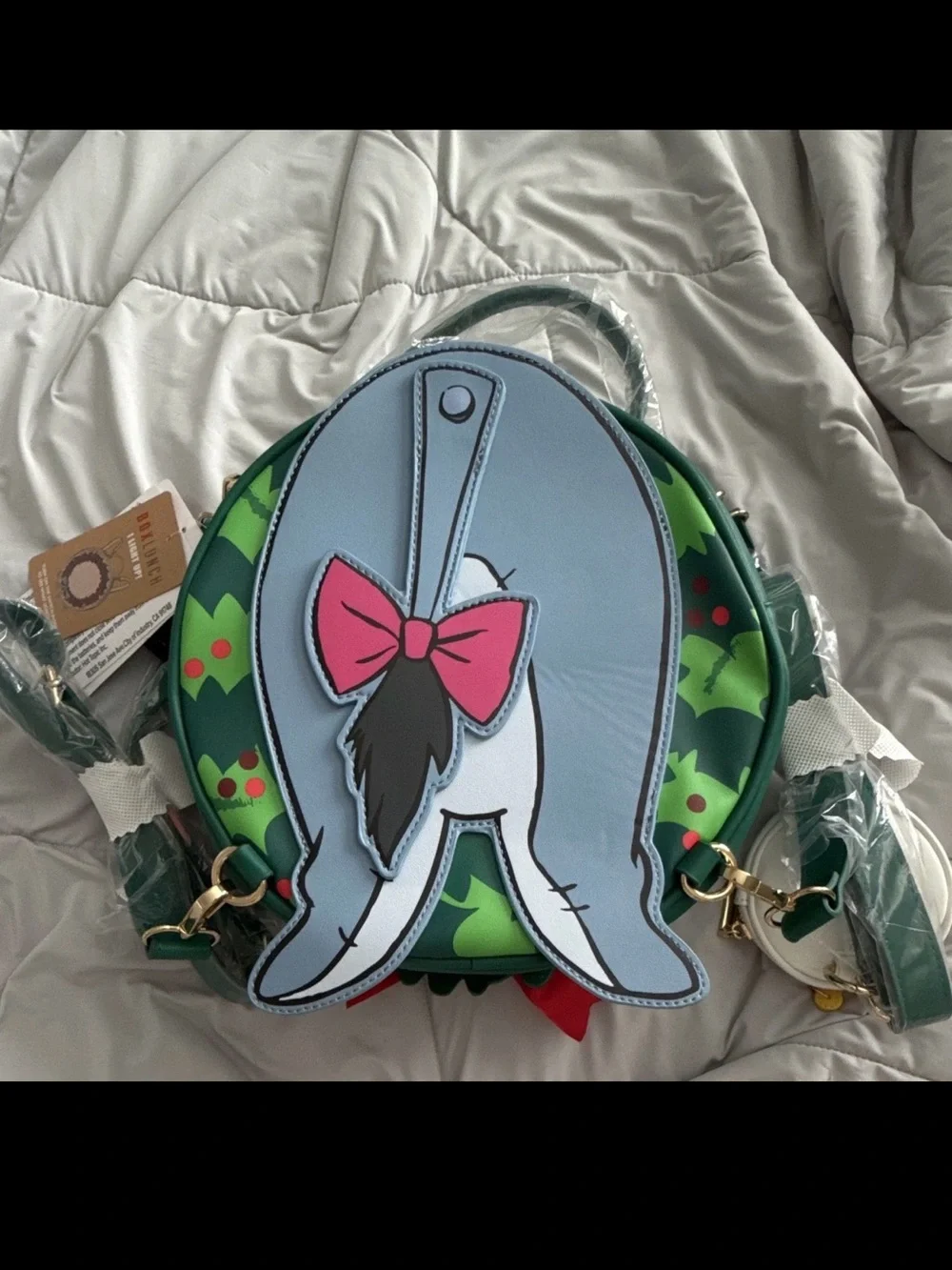 Eeyore Light-Up Crossbody Bag - Blue and Green NWT
